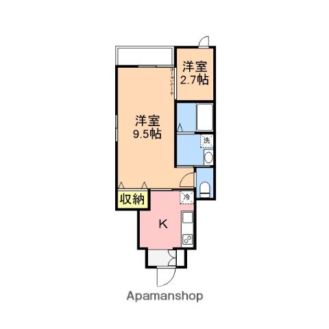 CLASSY (2K/1階)の間取り写真