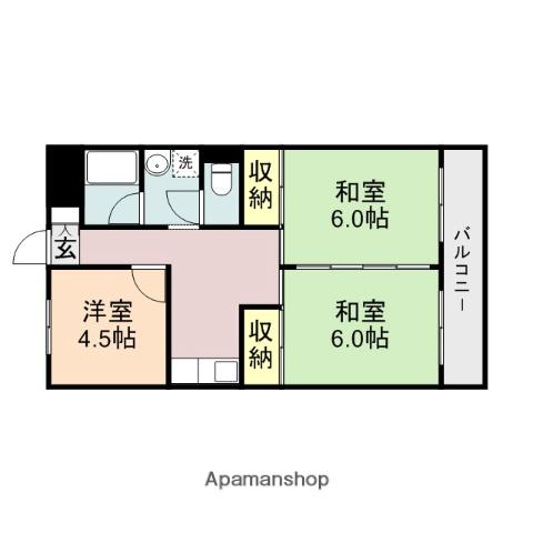 メゾン・ロベリア(3DK/3階)の間取り写真