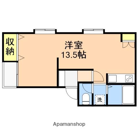 ステージハウスセガ(ワンルーム/2階)の間取り写真