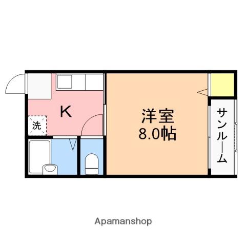 コーポ石井(1K/2階)の間取り写真
