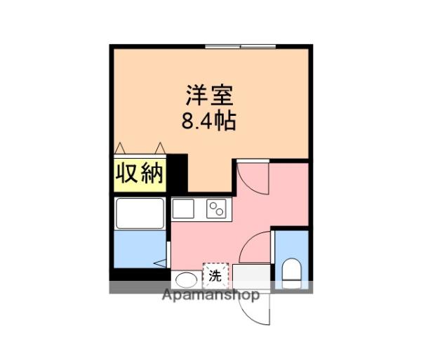 CASALUNA(1K/1階)の間取り写真