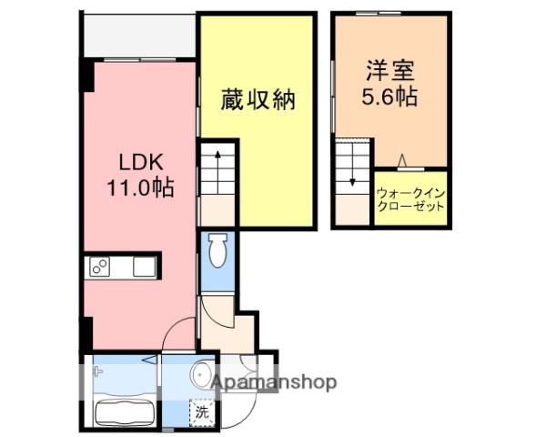 ベルリード1(1LDK/1階)の間取り写真