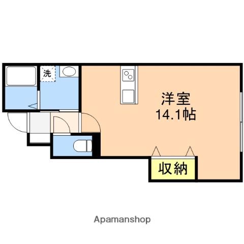 MAISON DE RICH(ワンルーム/1階)の間取り写真