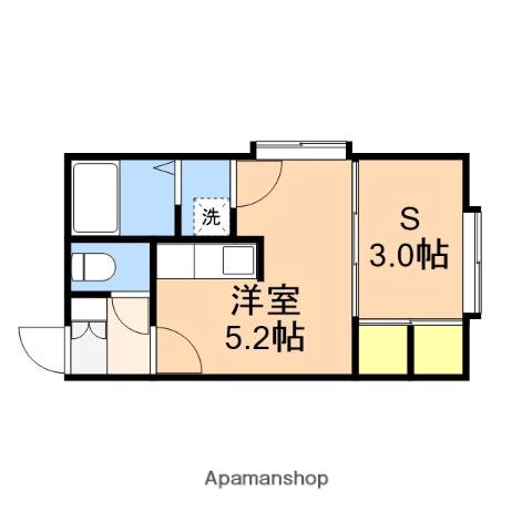 マイ・スイート・ホーム(ワンルーム/2階)の間取り写真