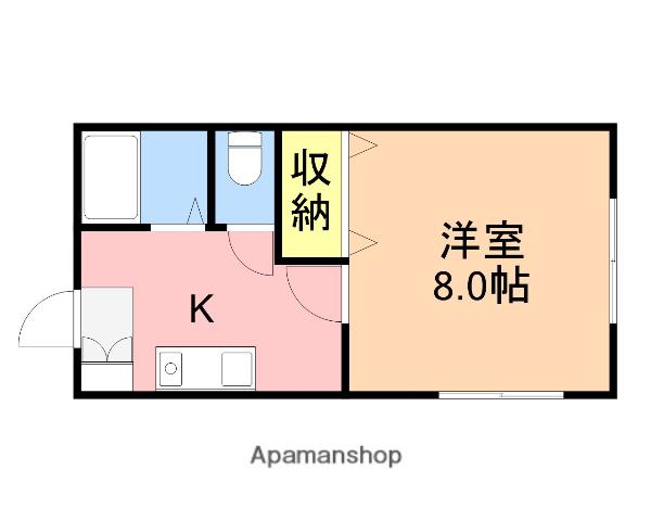 メゾンフタバ(1K/1階)の間取り写真