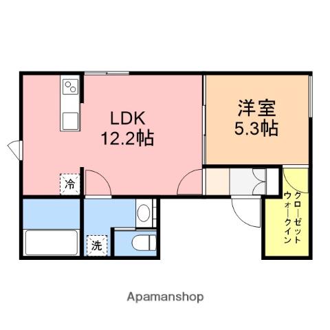 RENARE鐙 RE2(1LDK/2階)の間取り写真