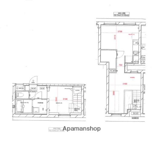 M・MICASA(1LDK/3階)の間取り写真