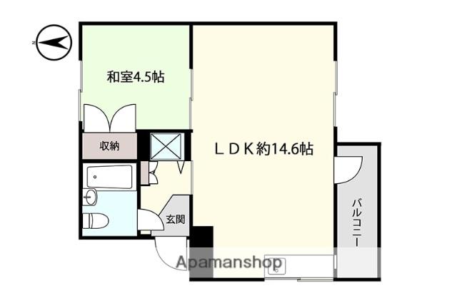 アシスト上越マンション3号棟(1LDK/4階)の間取り写真