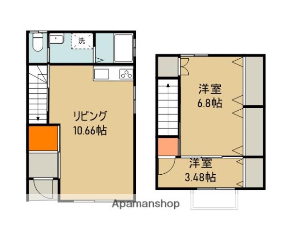 妙高はねうまライン 春日山駅 徒歩26分 2階建 築11年(2LDK)の間取り写真