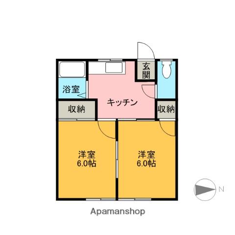コーポフレンド(2K/2階)の間取り写真
