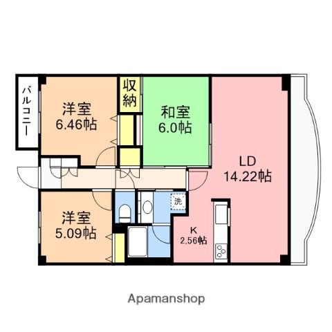 プレステージ青山(3LDK/2階)の間取り写真