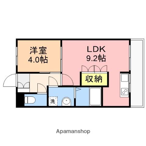 フィースヒュッテ(1LDK/1階)の間取り写真