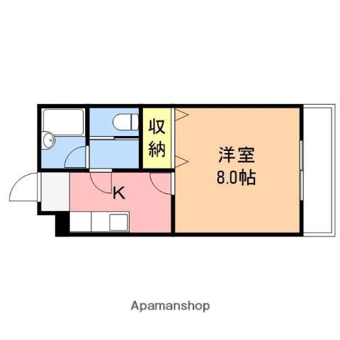 エポック坂井(1K/1階)の間取り写真