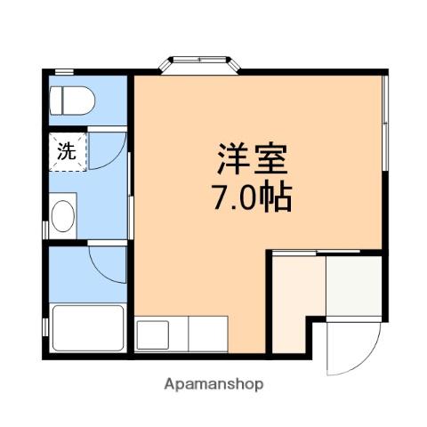 シティヒルズ昭和町(ワンルーム/1階)の間取り写真