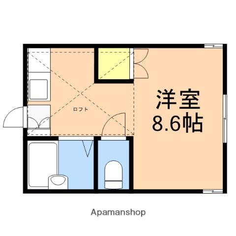 アントワープ坂井(ワンルーム/2階)の間取り写真