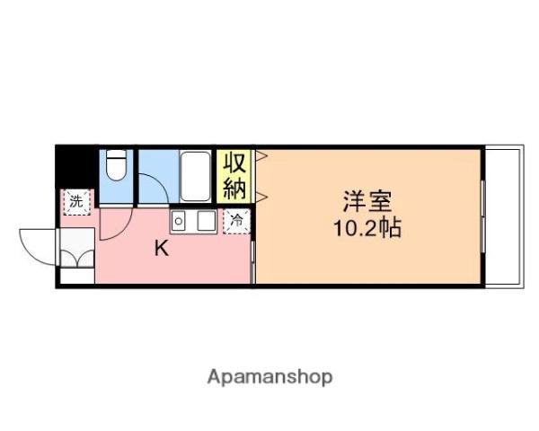 ラーレTOKIMEKI 2(1K/1階)の間取り写真