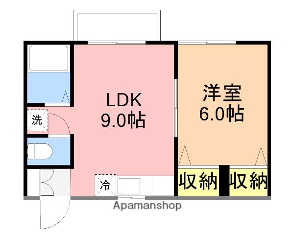 ドルチェ・ヴィータ(1LDK/2階)の間取り写真