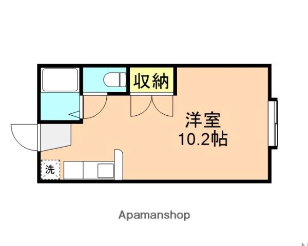 ロジュマアラモード(ワンルーム/1階)の間取り写真