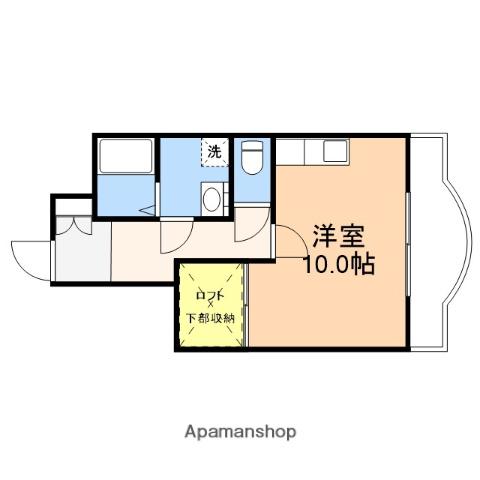 メゾンペリドット(ワンルーム/2階)の間取り写真