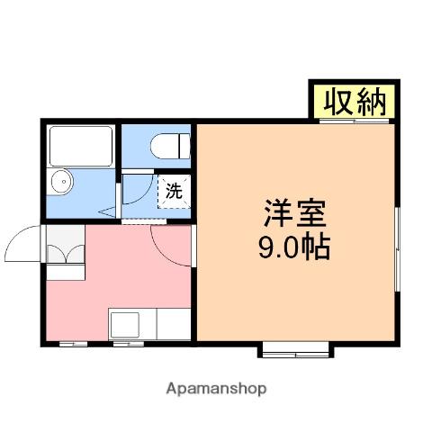 コーポさち(1K/2階)の間取り写真