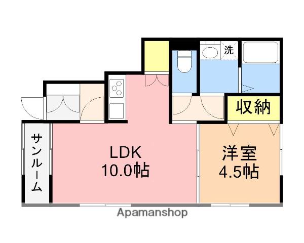 スペディーレ(1LDK/1階)の間取り写真