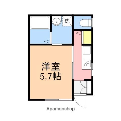 リリィガーデン(1K/1階)の間取り写真