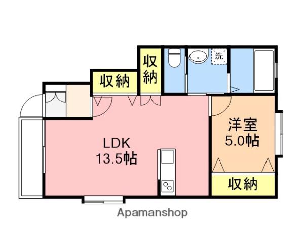 ベレーザⅠ(1LDK/1階)の間取り写真
