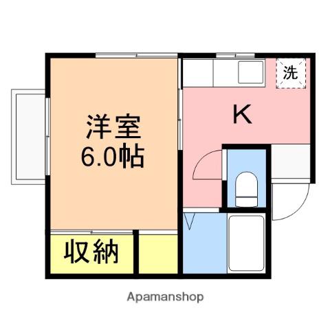 コーポ土屋(1K/2階)の間取り写真