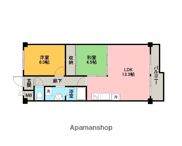 しなのホームズ(2LDK/2階)の間取り写真