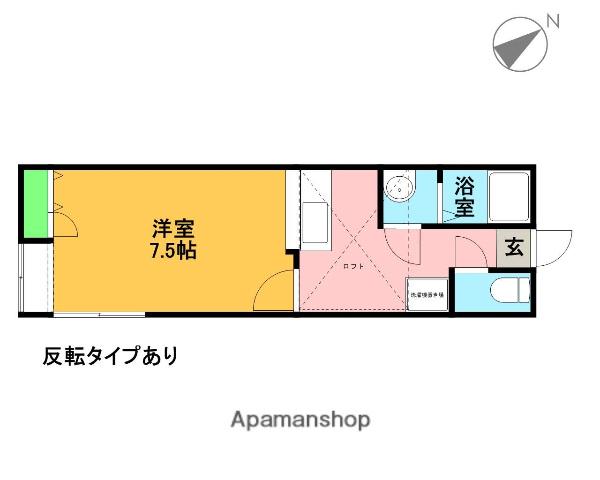 スバルK3(1K/2階)の間取り写真
