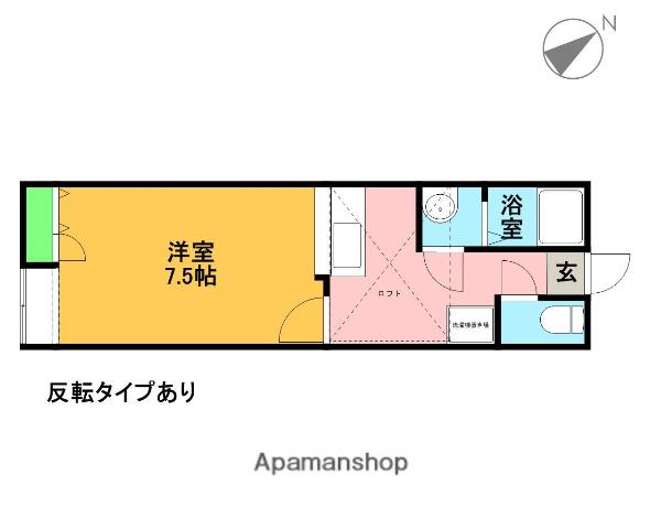 スバルK3(1K/2階)の間取り写真