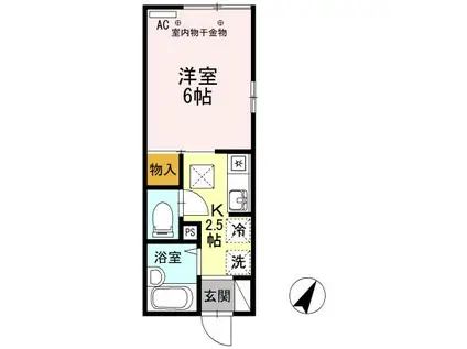 文京学舎(1K/1階)の間取り写真