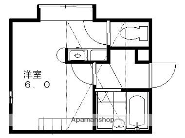 フジパレス新潟参番館(1K/1階)の間取り写真