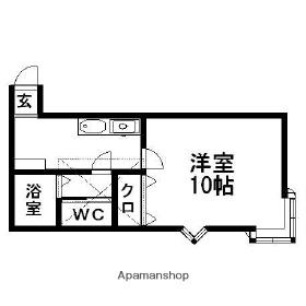 サンコート35(1K/1階)の間取り写真