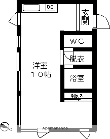 新栄ビル(ワンルーム/3階)の間取り写真