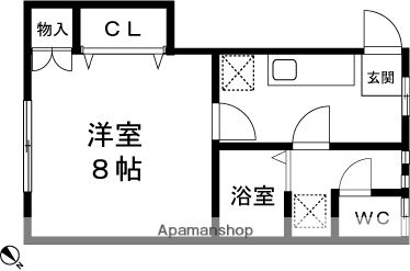 CAMPUS1461Ⅲ(1K/1階)の間取り写真
