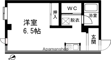 新栄ハイツ平沢(ワンルーム/3階)の間取り写真