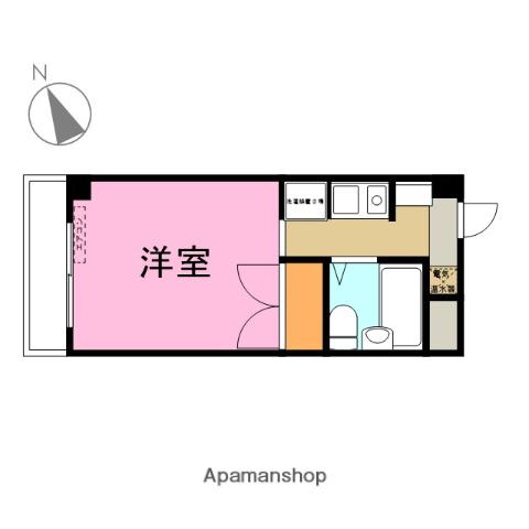 オクトワール長岡中央(ワンルーム/3階)の間取り写真