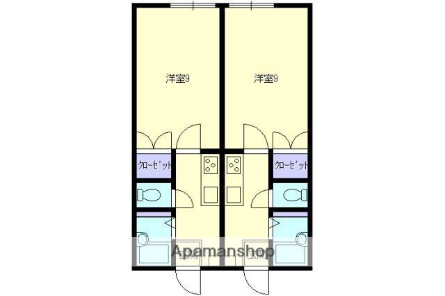 ロビンルーストⅢ(1K/1階)の間取り写真