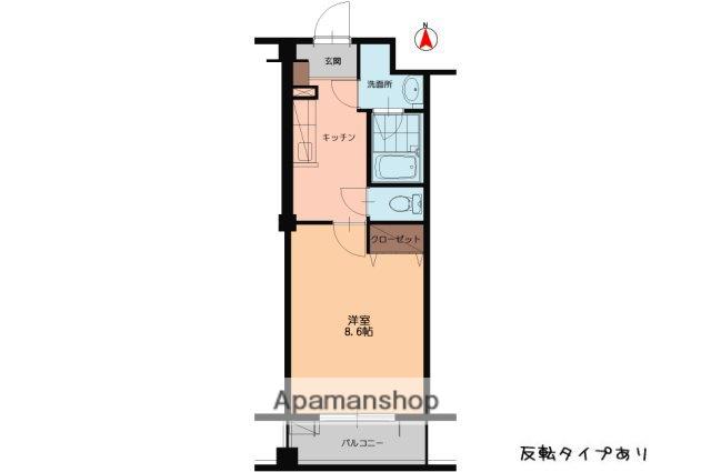 ルーセント(1K/2階)の間取り写真