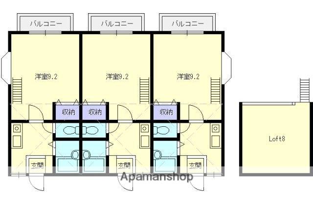 キャトルセゾン大島(1K/2階)の間取り写真