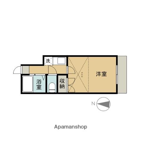 長岡第5レジデンス(1K/2階)の間取り写真