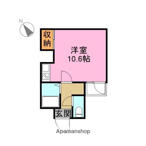 リバティープラザ呉服町(1K/3階)の間取り写真