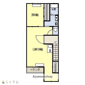 グロリアスデイズ(1LDK/2階)の間取り写真