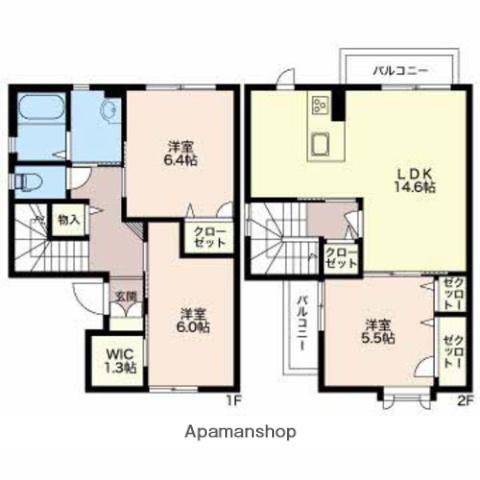 リバーサイド　ヤマトＡ(3LDK)の間取り写真