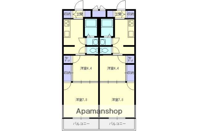 ウインネージュ(2K/1階)の間取り写真