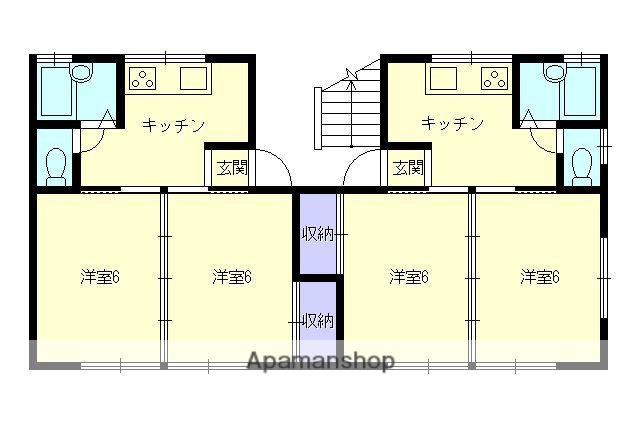 SKファーム2(2K/2階)の間取り写真