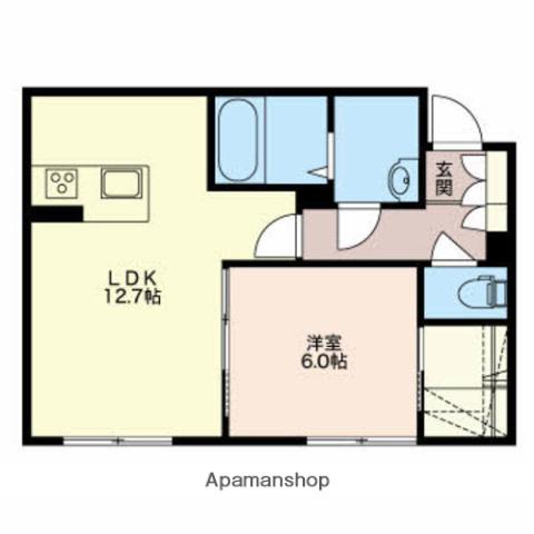 ソル レヴェンテ(1LDK/1階)の間取り写真
