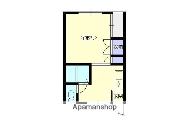 オードヴィー・アズマ(1K/2階)の間取り写真