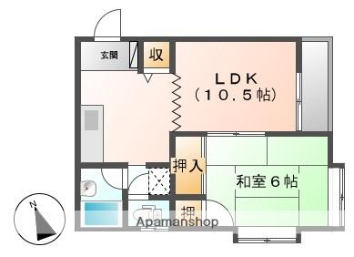 コンフォート・グリーン(1LDK/1階)の間取り写真